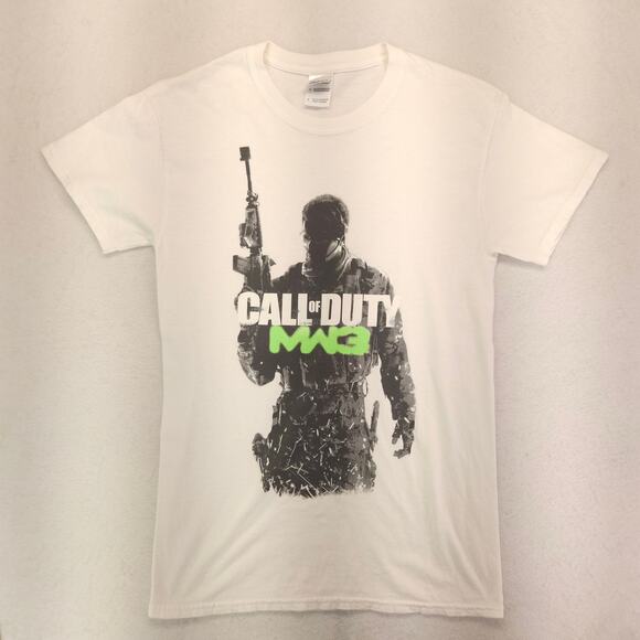 Call of Duty MW3 Short Sleeve Crew Neck Graphic T Shirt Mens Size S White - Picture 2 of 9